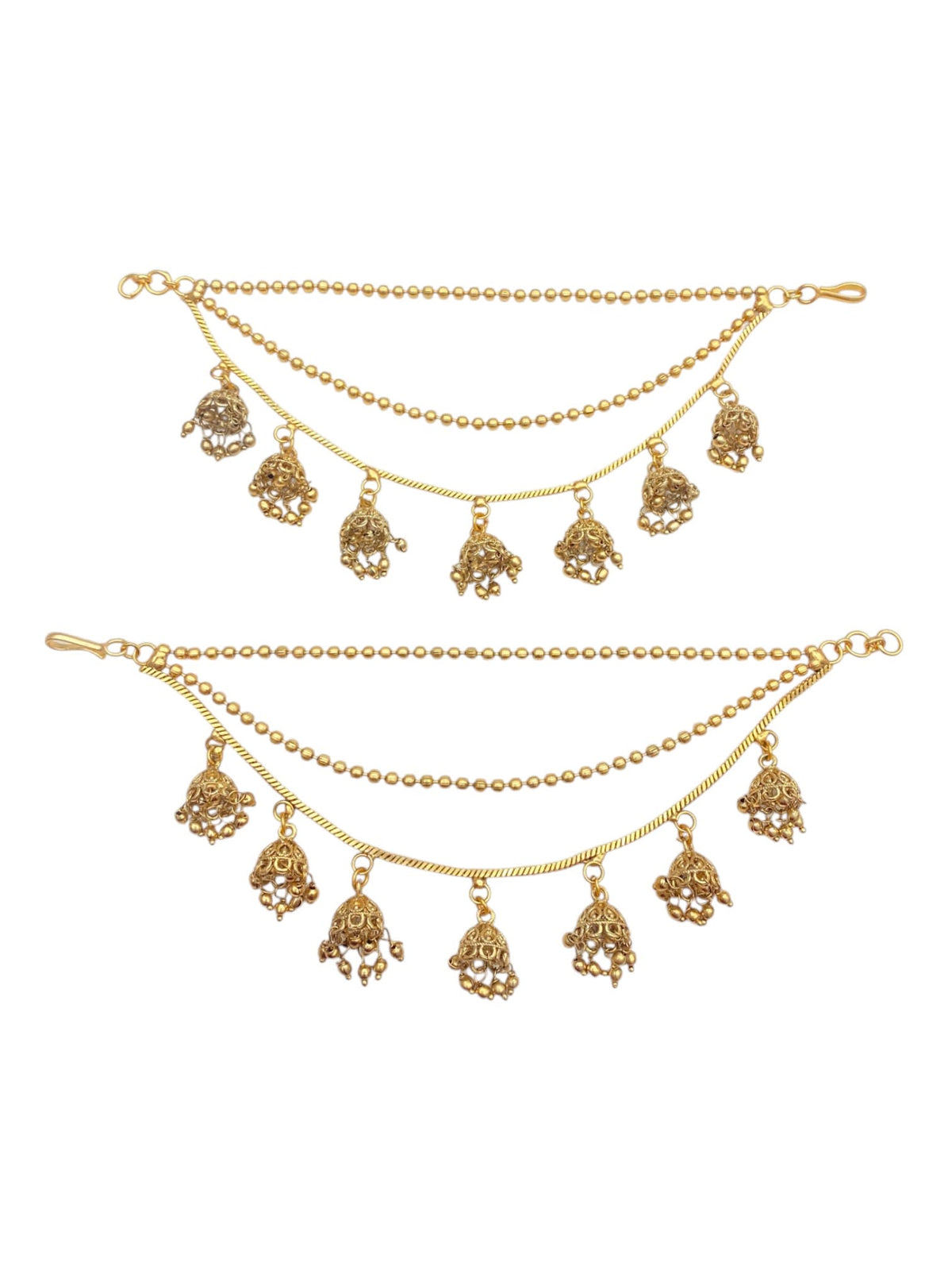 Royal Gold Jhumki Kaanchain