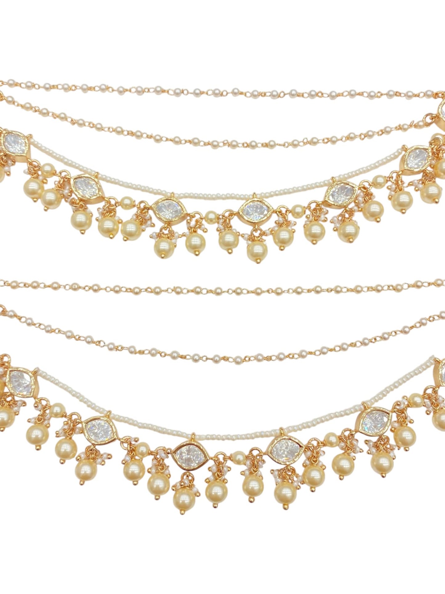 Bahubali Sleek Kaan Chain Pair