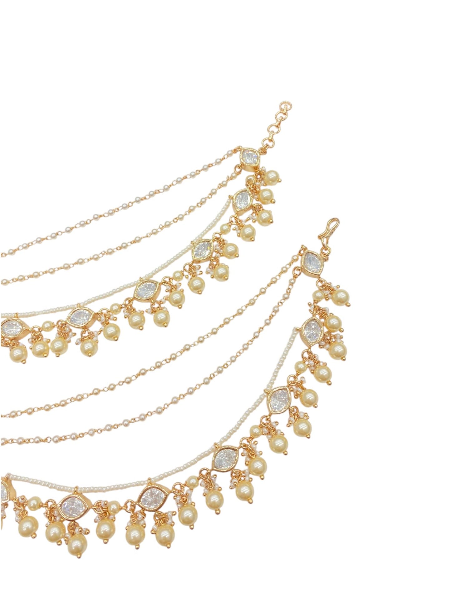 Bahubali Sleek Kaan Chain Pair