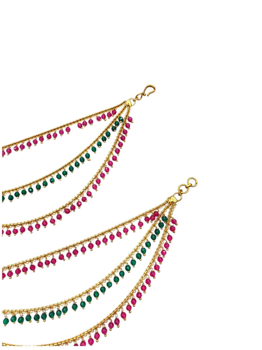 Gracefully Crafted Triple Layered Kaan Chain - detail