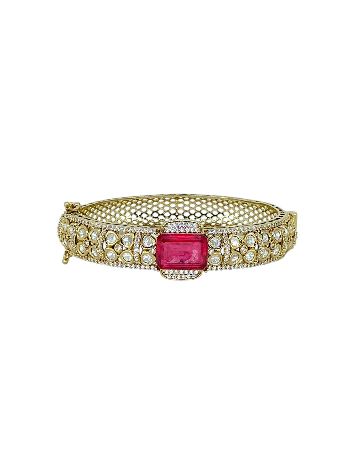 Elegant Ruby Kundan Kada