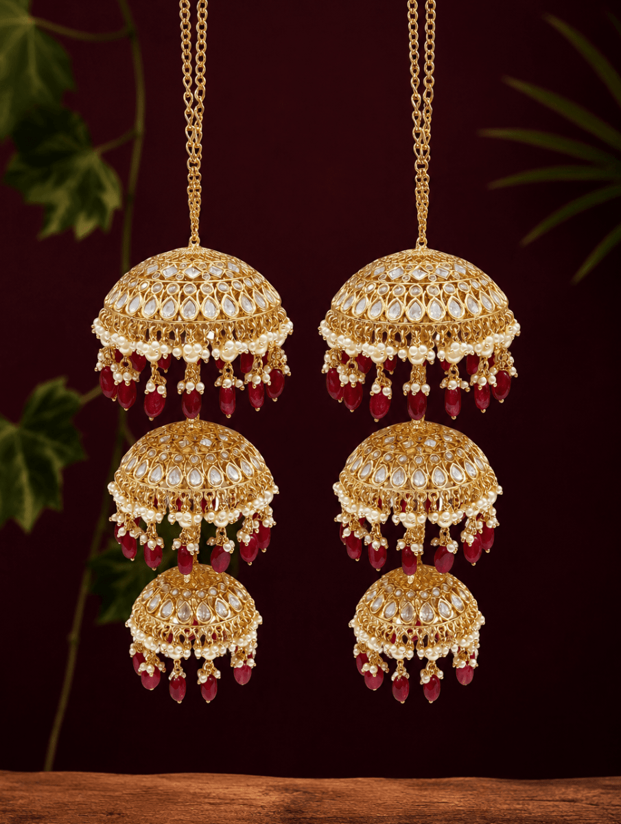 Ruby Royale Kundan Bridal Kalira