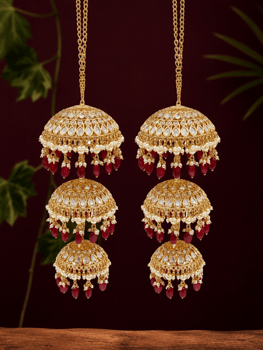 Ruby Royale Kundan Bridal Kalira