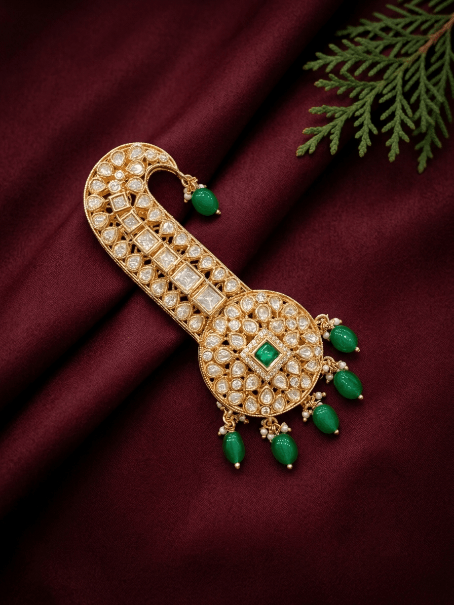 Emerald Grace Polki Kalgi