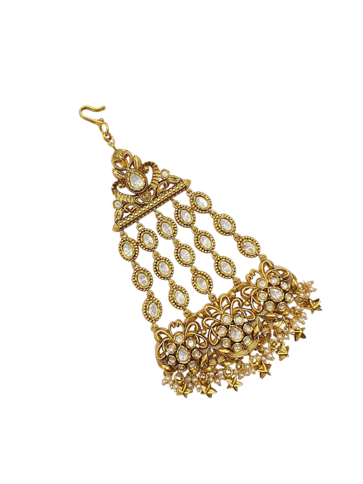 Sirini Floral Vine Crystal Kundan Passa