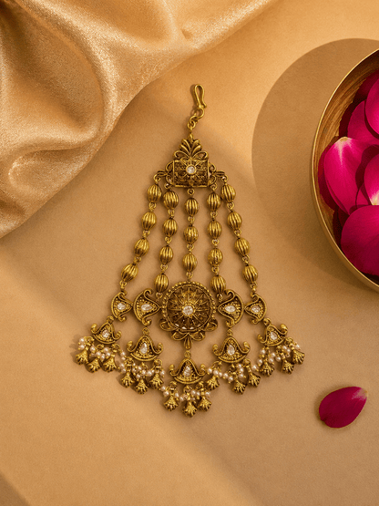 Sirini Heritage Beadline Crystal Passa - White Kemp by Sirini Jewellery, Bridal wear