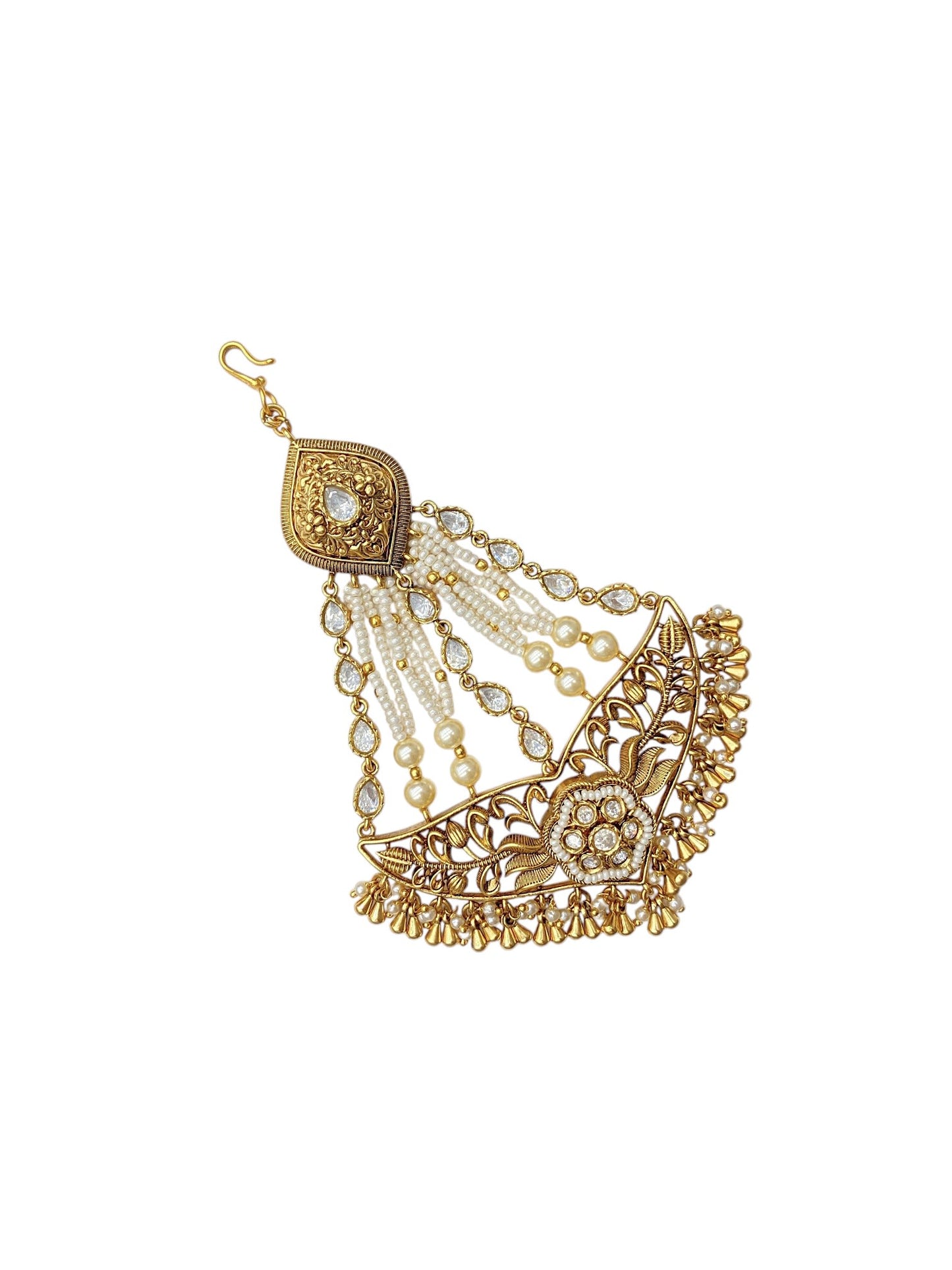 Sirini Pearl Cascade Crystal Passa