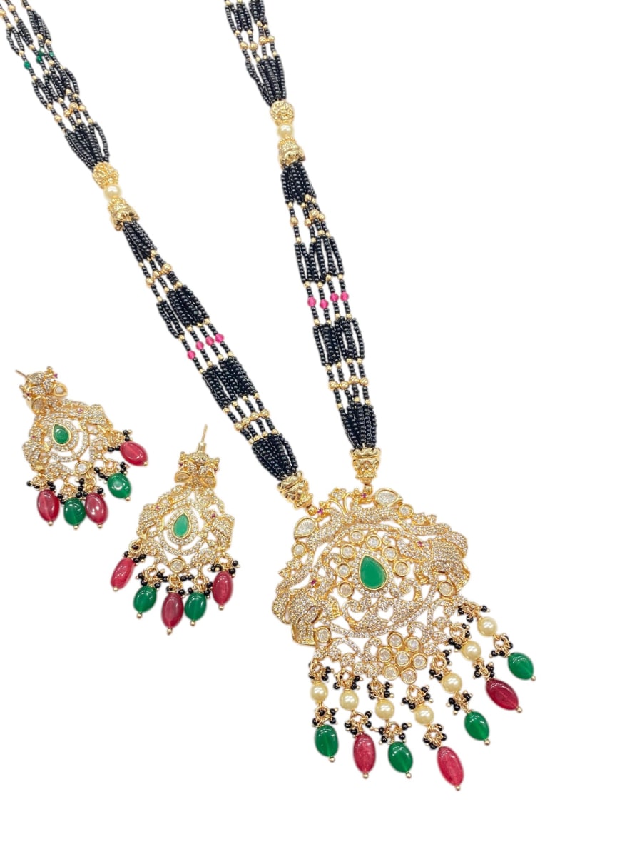 Navratna Kundan Mangalsutra Set - detail