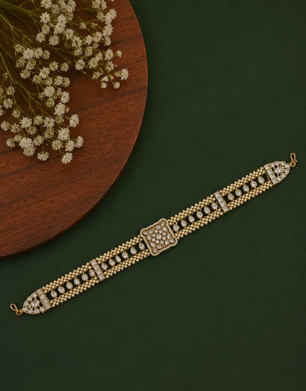 Pearl Polki Sheeshphool