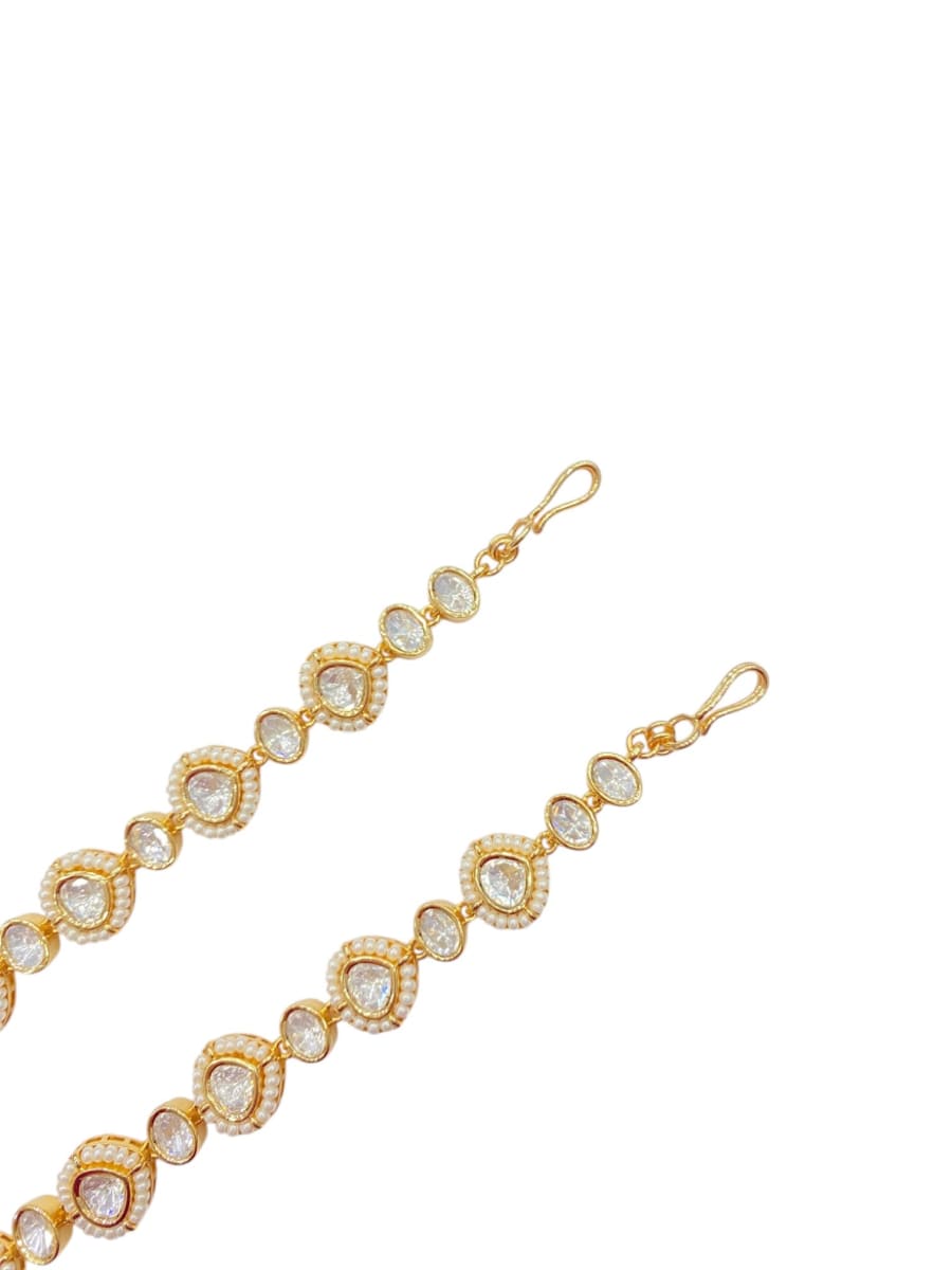 Ruby Meenakari Polki Sheesh Patti - detail