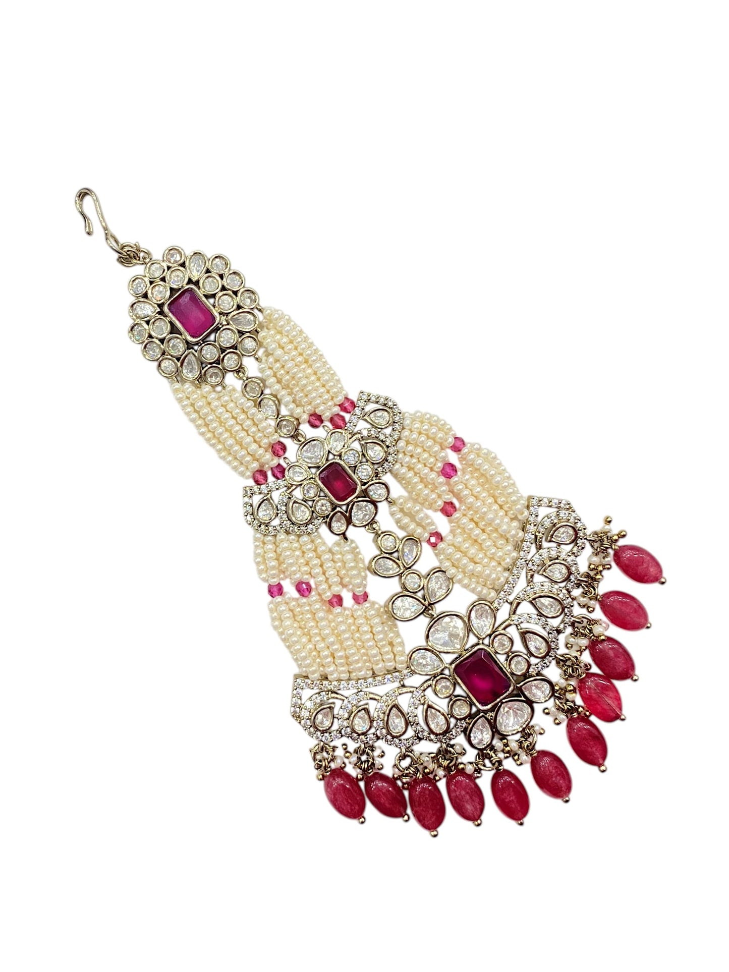 Eid Noor Mehendi Polish Passa - Ruby Pearl Bridal Hair Accessory