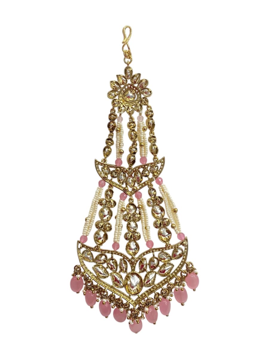 Sirini Antique Polish Pink Polki Bridal Passa
