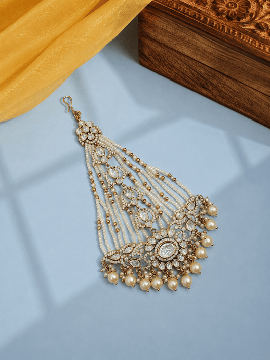 Antique Polki Pearl Bridal Passa