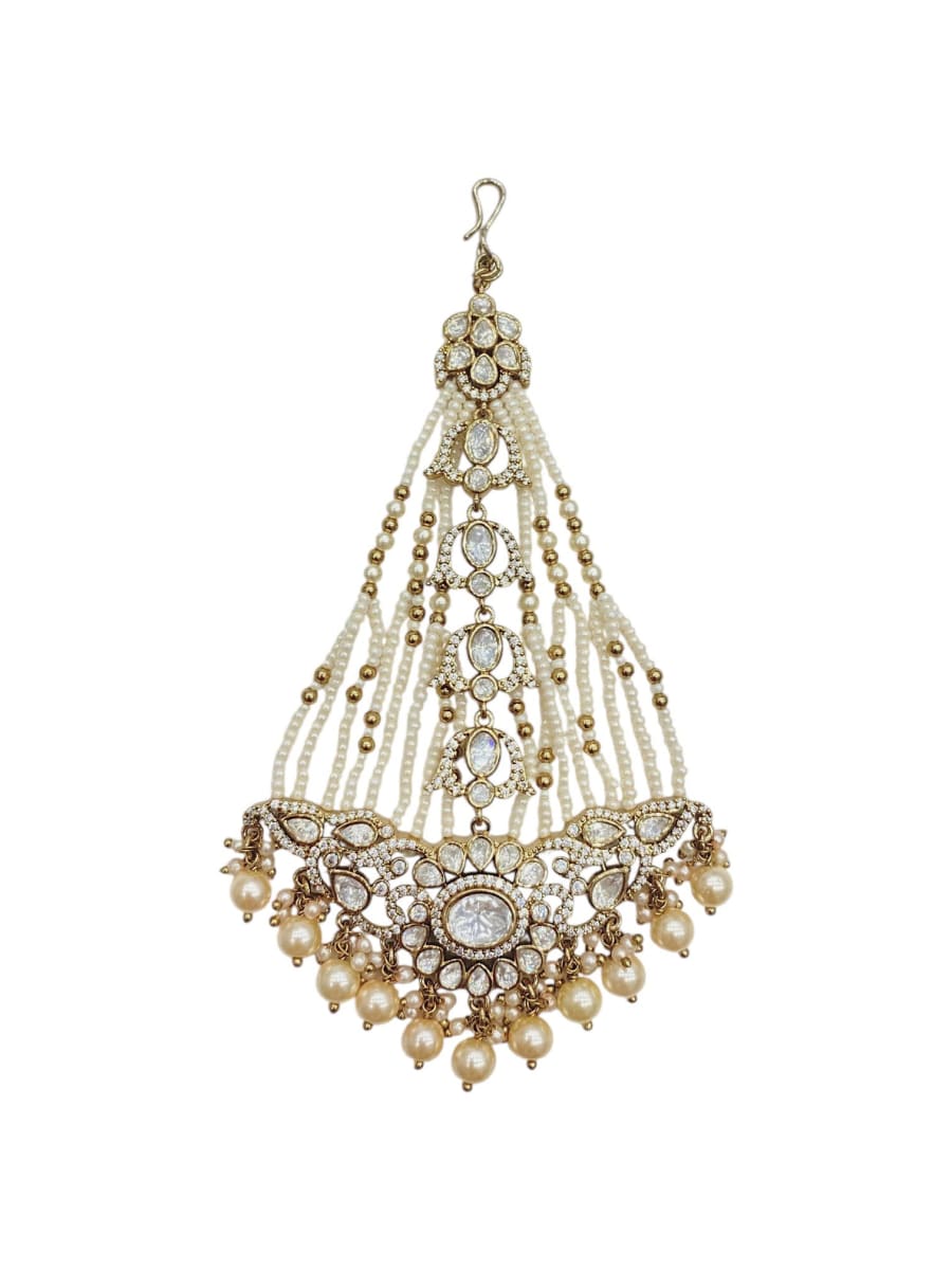 Antique Polki Pearl Bridal Passa