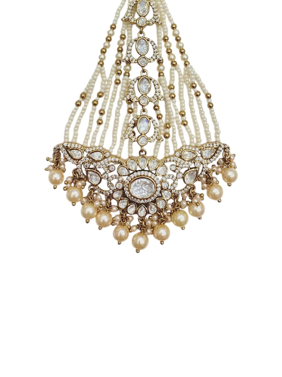 Antique Polki Pearl Bridal Passa