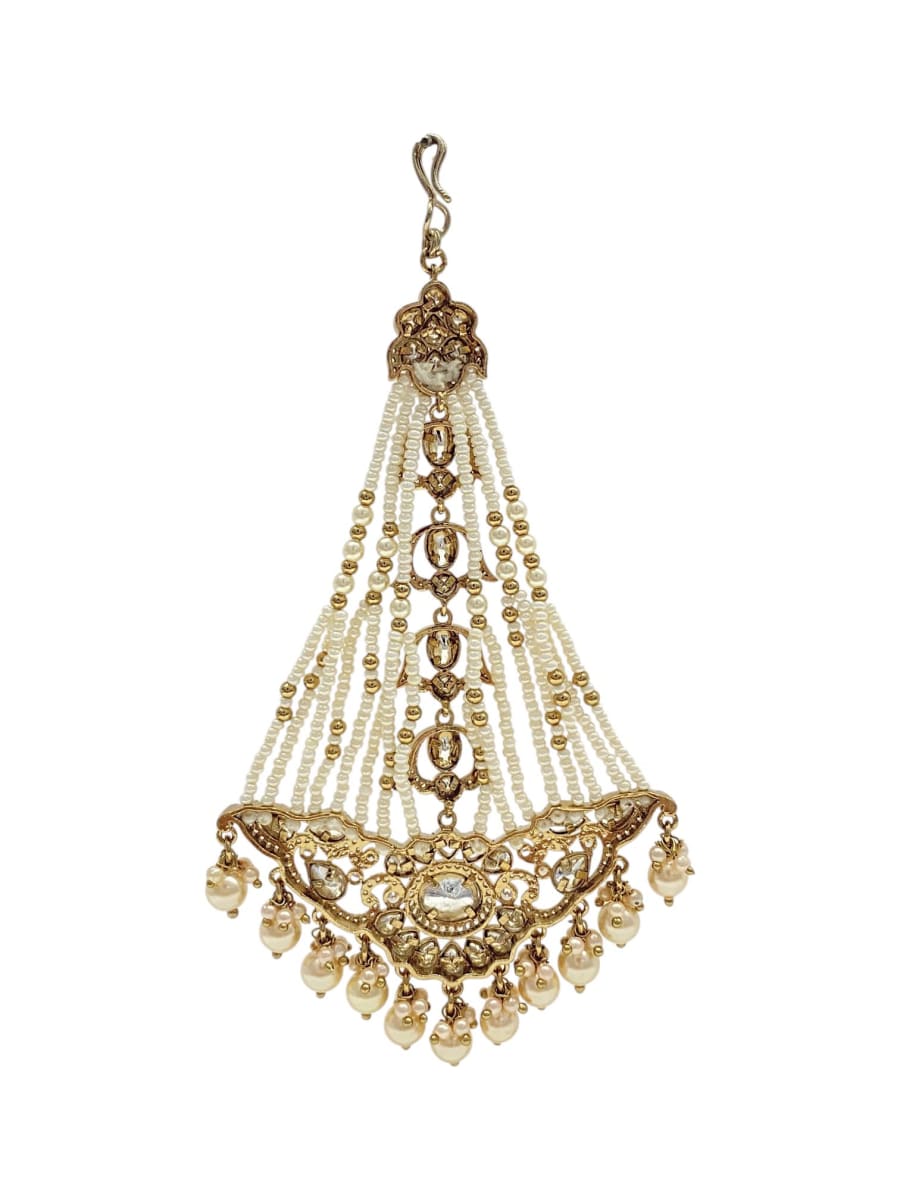 Antique Polki Pearl Bridal Passa