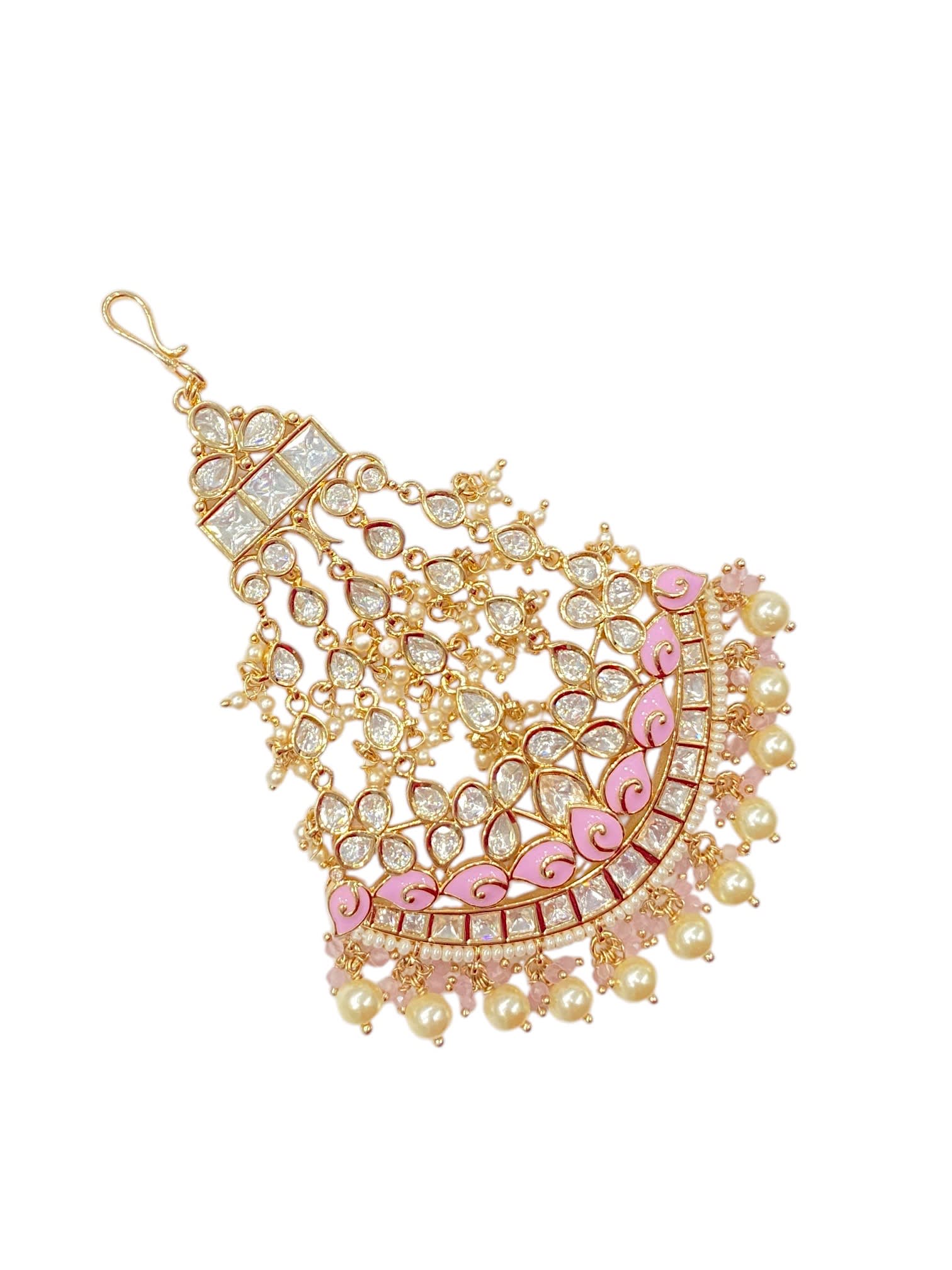 Sirini Pink Beatific Kundan Passa