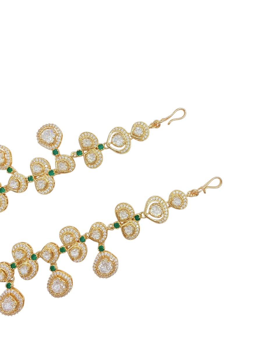 Sirini Emerald Sheeshpatti – 22K Carat Polish - detail