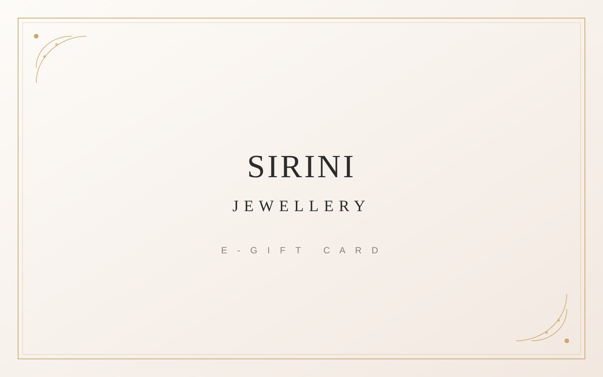 Sirini Jewellery e-gift card